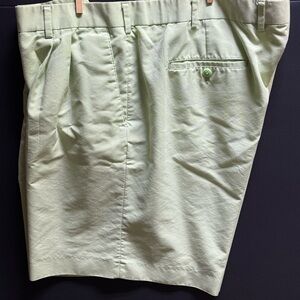 Alan Flusser Green Athletic Shorts Comfortable Fit Golf Moisture Wicking Fabric